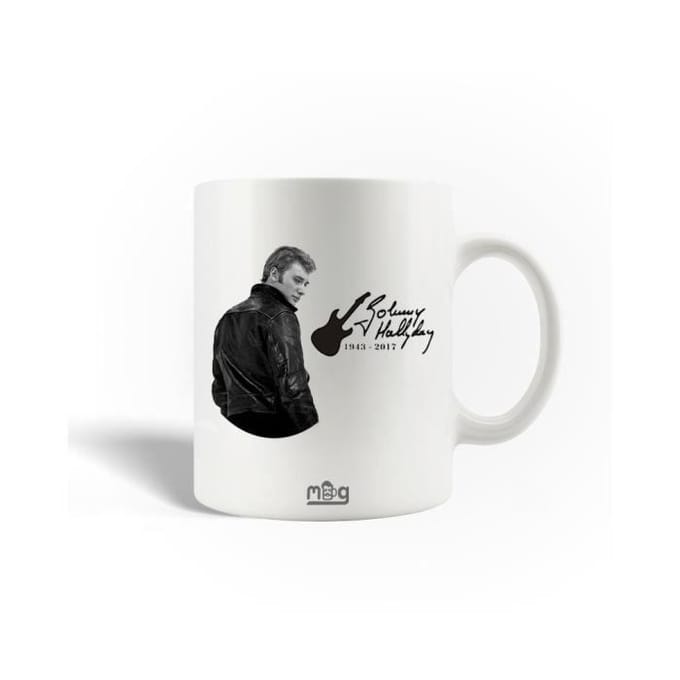 Mug en Céramique Johnny Hallyday Chanteur Compositeur Affiche