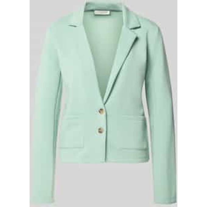 Sweatblazer met zakken en revers