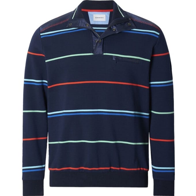 Babista herren Sweatshirt - 60/62 - donkerblauw - Plus Size