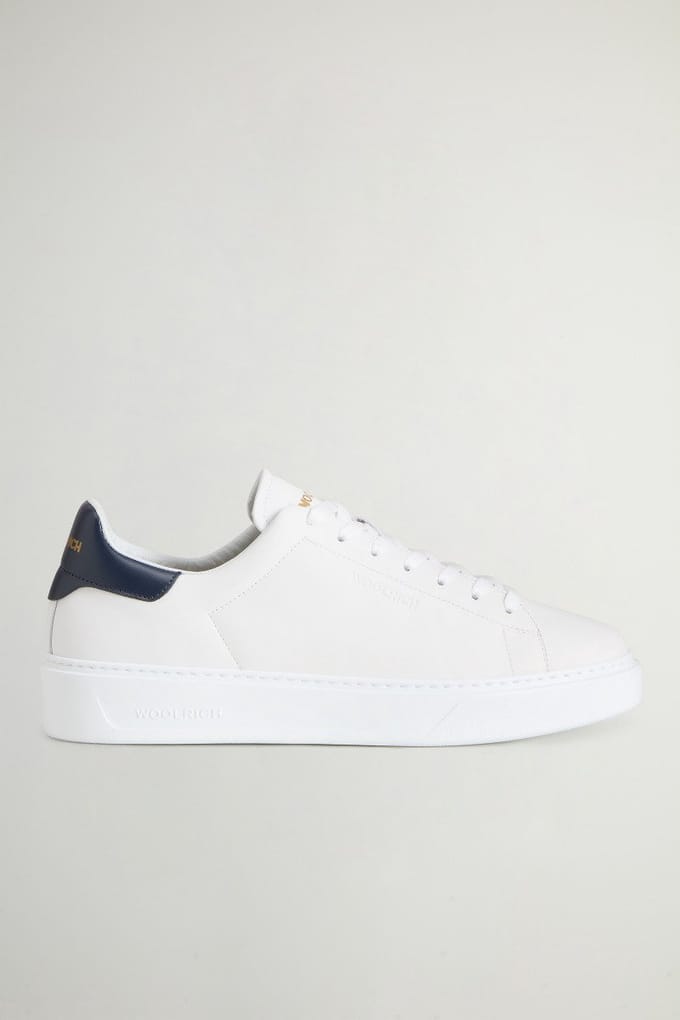 WOOLRICH CLASSIC COURT-sneakers van kalfsleer white-40