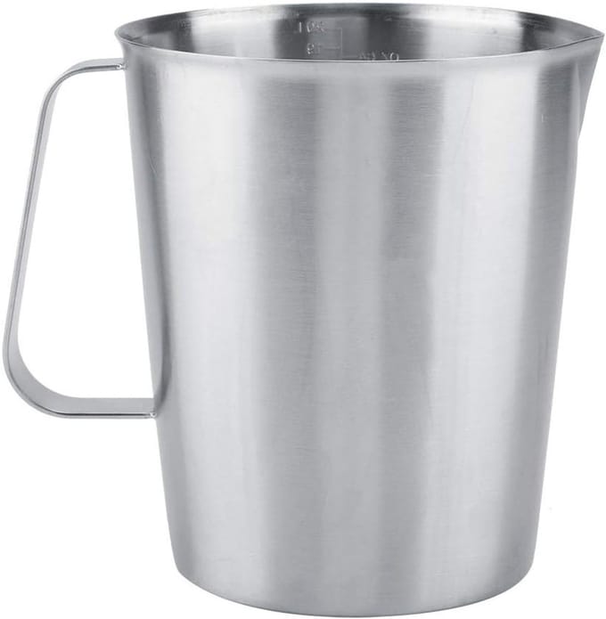 Grote 2000ml RVS Melkopschuimer en Maatbeker voor Latte Art en Koffie Creaties