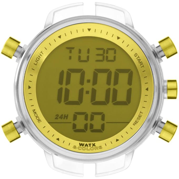 Montre Watxandco Rwa1733. Boîte, Couleur Jaune. Unisexe. brown