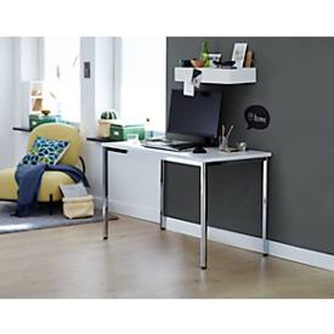 Tafel 120 x 60, wit/chroom