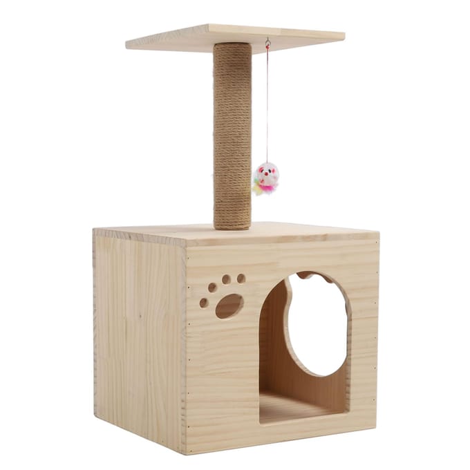 Kattenkrabpaal Boom Multifunctioneel Klauwen Slijpen Grote Ruimte Stevig Veilig Kattenboom Toren voor beige