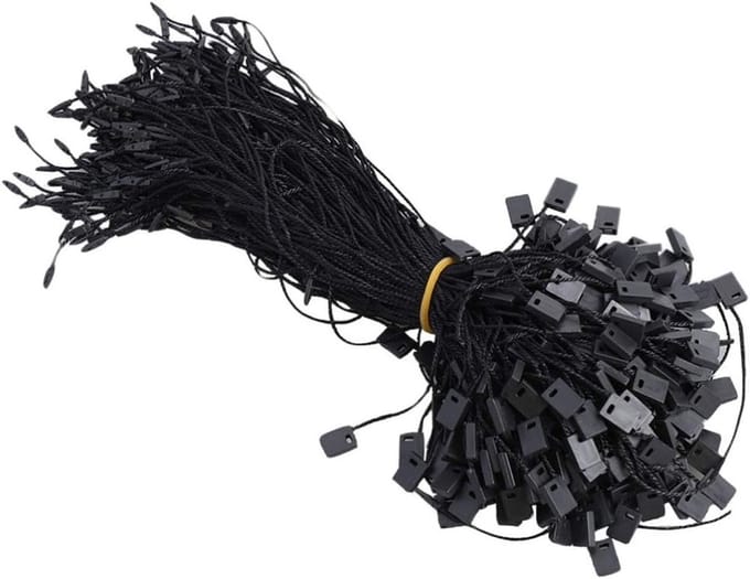 950pcs Fall Conversion Fixings Label voor het Ophangen van Touw en Snap Locks met Veiligheidslus (Zwart)