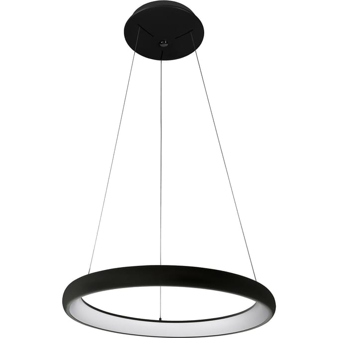 Alessia Zwarte LED Hanglamp 40W Neutraal Wit Licht 51cm