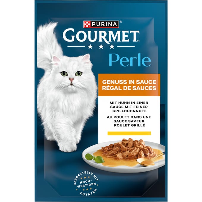 50% Korting! 2 x 26 x 85 g Gourmet Perle natvoer voor katten 52 x 85 g  - Kip in Saus 2 x (26 x 85 g)