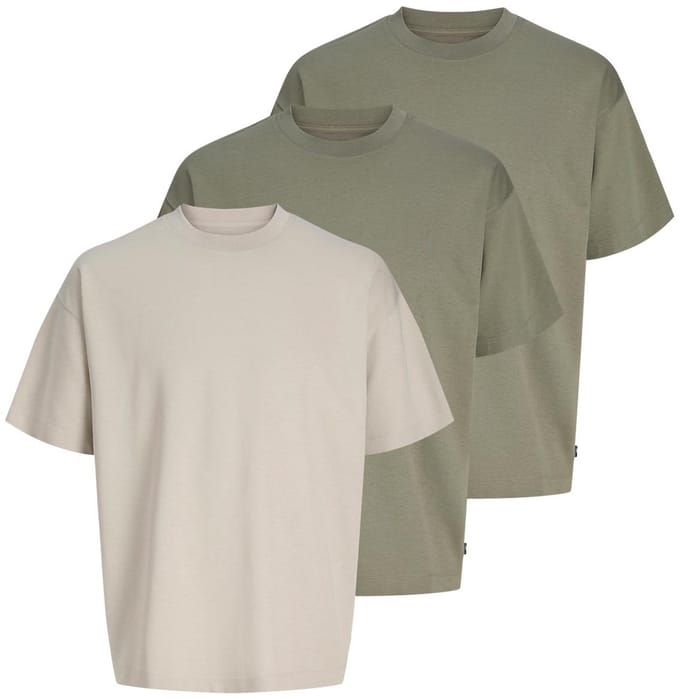 Jack & Jones Heren t-shirt 3 pack Barron Tee