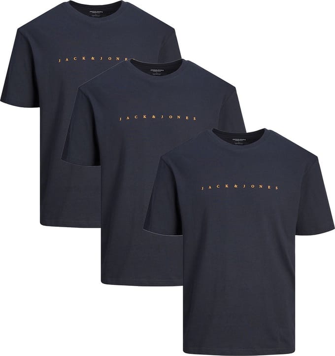 Jack & Jones Heren t-shirt 3 pack Star JJ