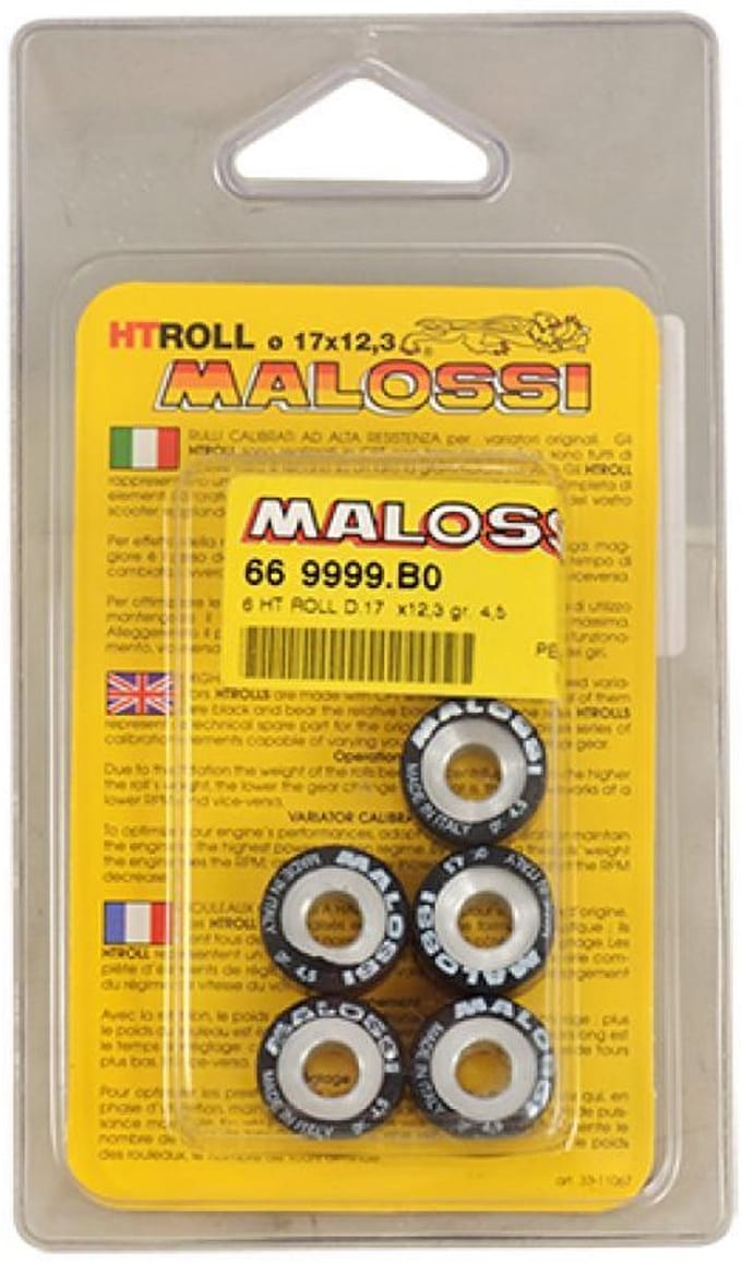 Galet rouleau de variateur Malossi pour Scooter Chinois 50 Scoot Neuf