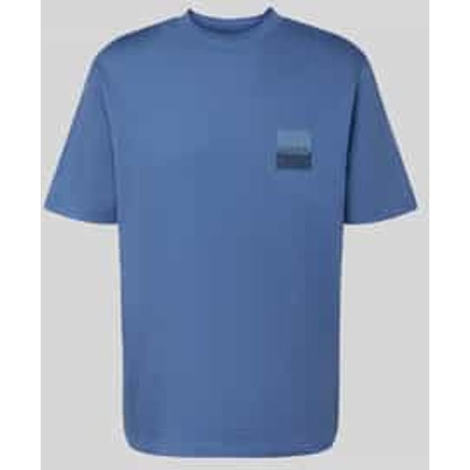 T-shirt met labelprint, model 'Dusplito'