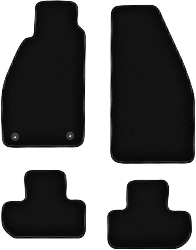 BASIC zwarte veloursmatten voor: Alfa Romeo GTV coupé, cabrio (1995-2005)
