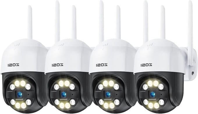Bewakingscamera Set - IP Camera - Huis Beveiligen - Personenherkenning - 4 Stuks - Zwart