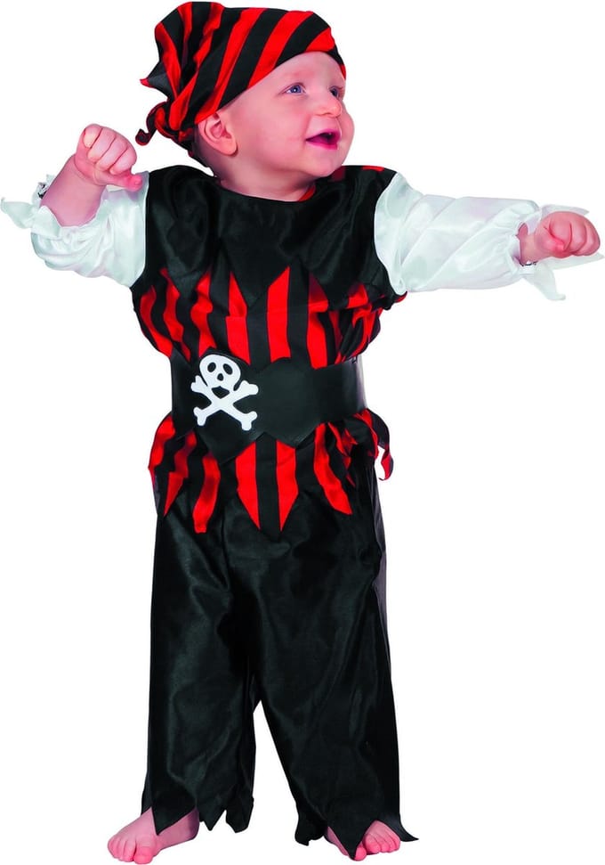 Kleine Piratenjongen kostuum - Maat 80