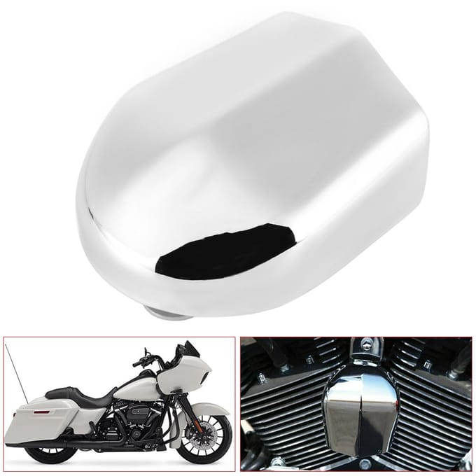 Cache de Klaxon de Moto de Remplacement Adapté aux Modèles Touring avec Klaxons d'Origine 1993-2018(argent ) white