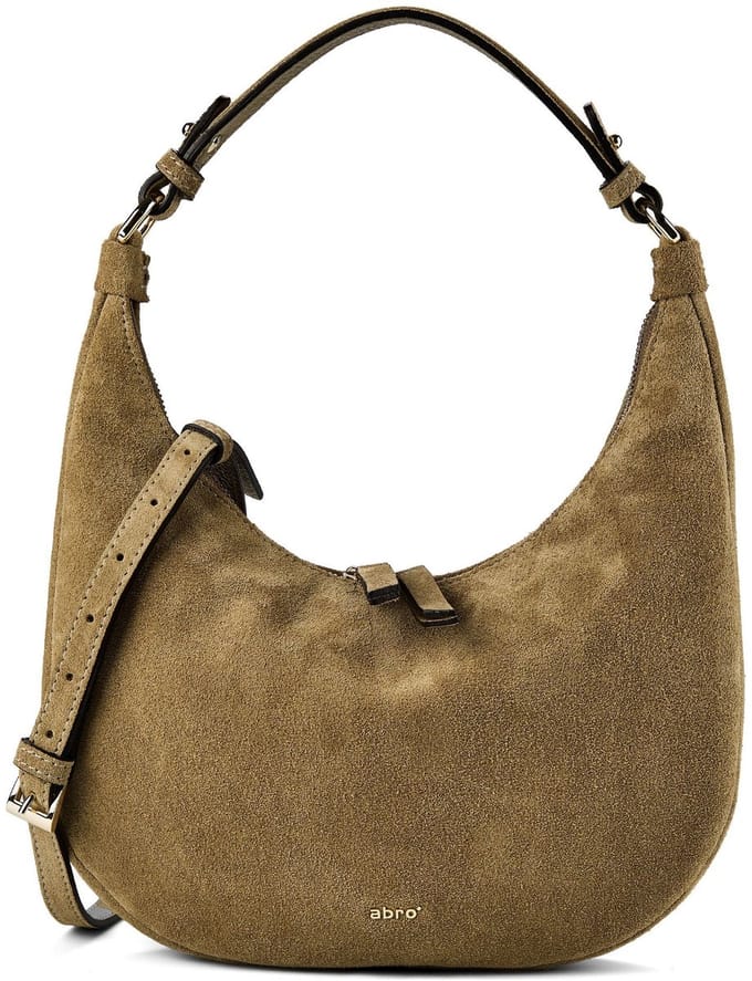 abro Nana Suede - Mini schoudertas 27.5 cm (mud)