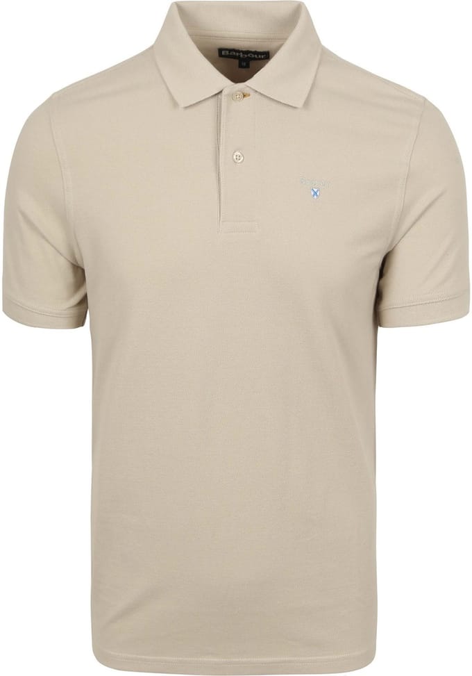 Barbour Pique Polo Beige - Maat M - Heren
