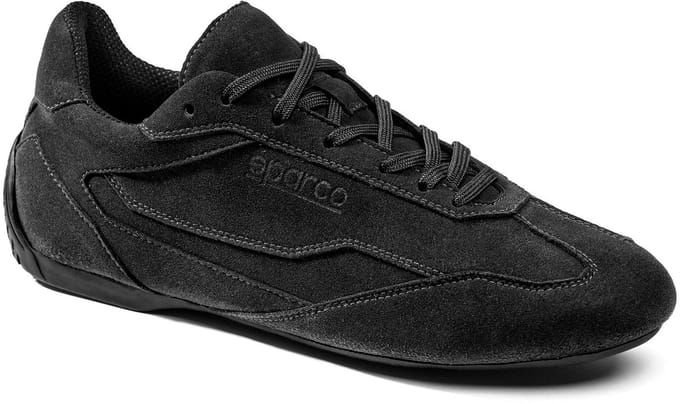 Sparco S-Drive Suede Sneakers - Zwart/Marineblauw — 40