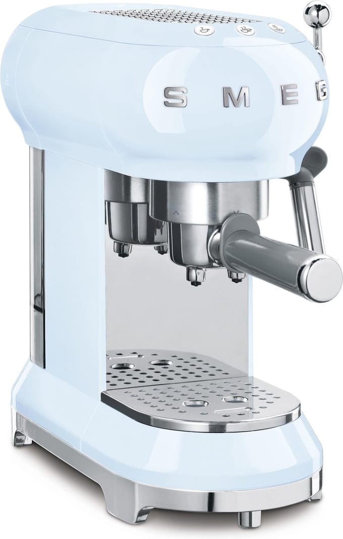 SMEG ECF01PBEU - Handmatige espressomachine - Pastelblauw - Stoompijp