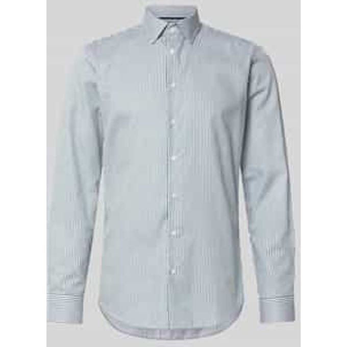 slim fit zakelijk hemd met kentkraag