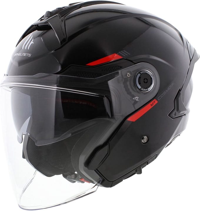 MT Jet Cosmo SV helm glans zwart - Maat S