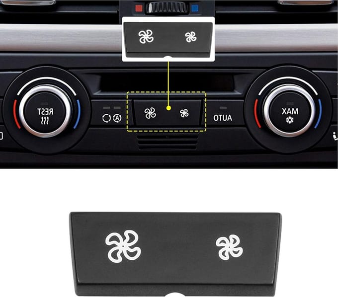 Klimaatbedieningspaneel Ventilatorsnelheidsknop Deksel voor BMW 1 Serie, 3 Serie, X1, X3 en X4