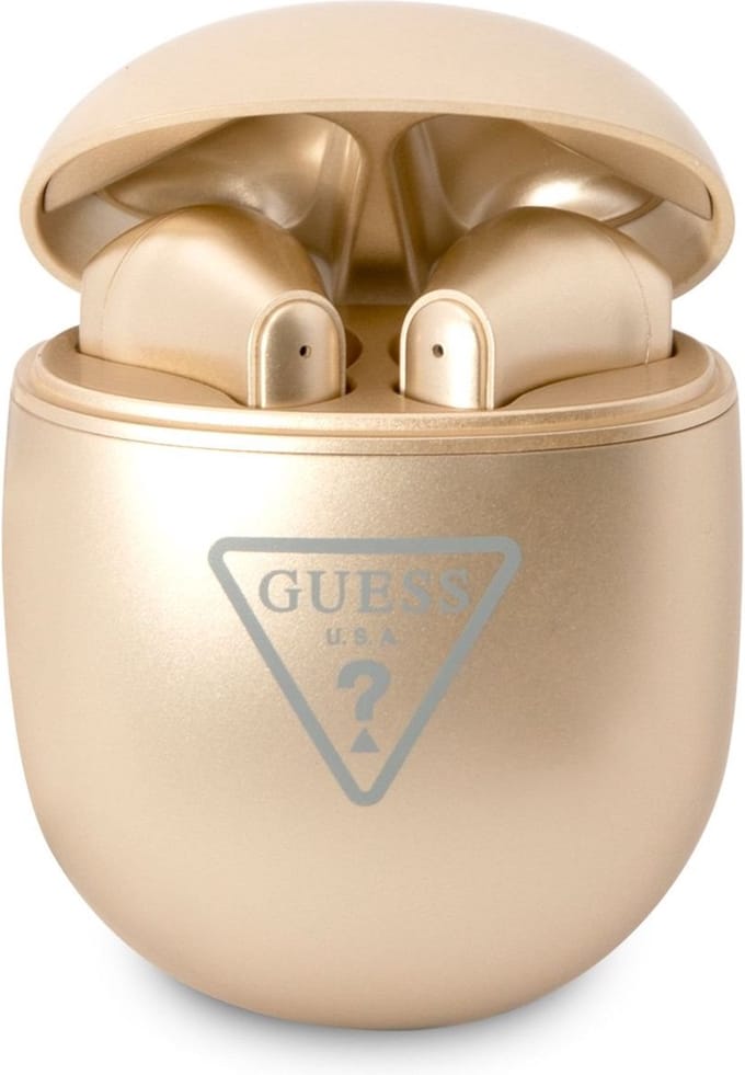 Guess True Wireless Triangle Logo - TWS Bluetooth In-ear Oordopjes - Goud