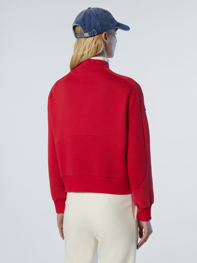 North Sails Sweatshirt met halve rits Winter fleece