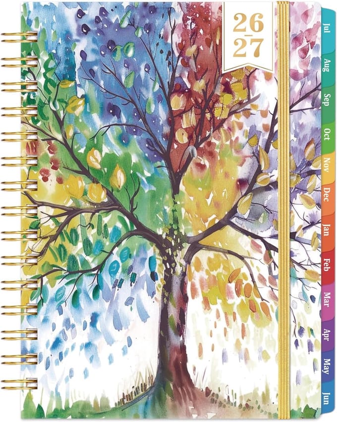 Planner 2023 - Agenda Jaaroverzicht - Afspraken Maken - Elastische Band Sluiting - 21.6 x 16.3 cm
