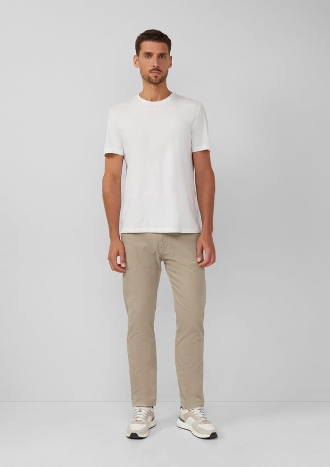 s.Oliver - male - Regular fit corduroy broek van stretch katoen