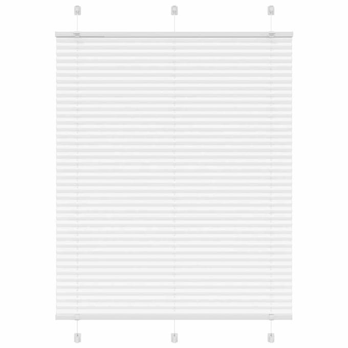 vidaXL - Plissé - rolgordijn - 110x150 - cm - stofbreedte - 109,4cm - polyester - wit