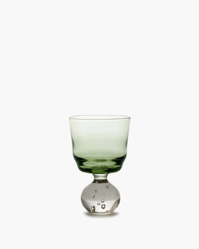 Serax - Bela Silva - Eternal Snow - Waterglas S - Groen - 6 Ø - 6 stuks
