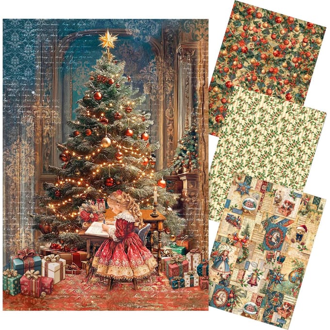 Motief strozijde assortiment "Toy Shop", set van 4