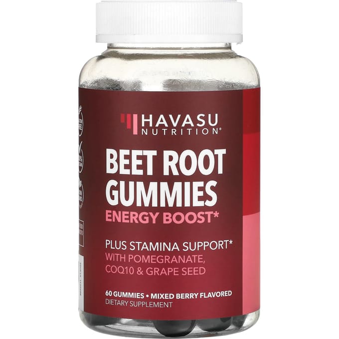 Havasu Nutrition, Bieten Gummies, Gemengde Bessen Smaak, 60 Gummies