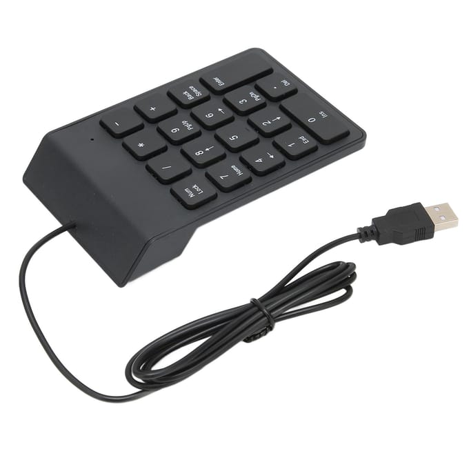 Mini clavier numérique USB 18 touches, compatible avec les ordinateurs de bureau et portables