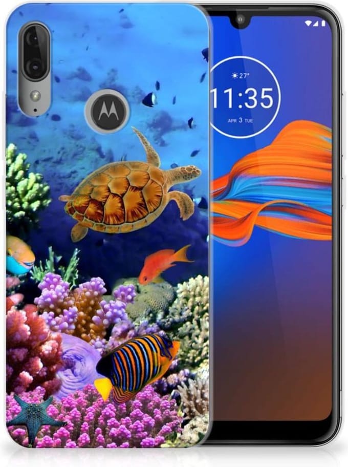 Motorola Moto E6 Plus TPU Hoesje Vissen