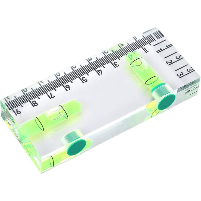 Waterpas Magnetisch Acryl Horizontaal Verticaal Draagbaar Zakformaat voor Huisdecoratie white