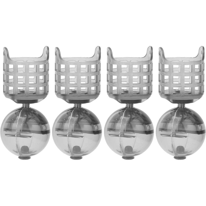 4 Stuks PE Plastic Draagbare Visvoerder Lokaas Kooi Tackle Accessoires met GewichtL