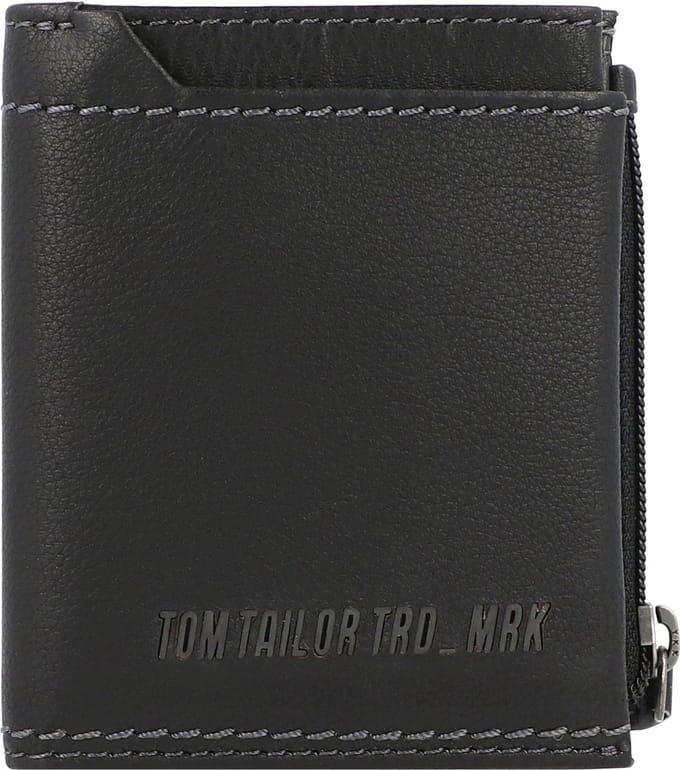 Tom Tailor Diego Creditcard etui RFID leer 8 cm - 5 Sleuven - black