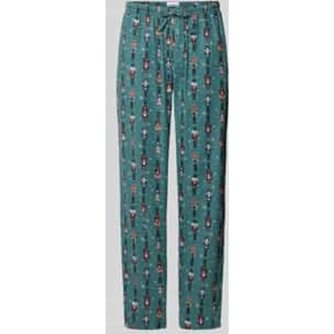 Pyjamabroek van flanel met elastische band