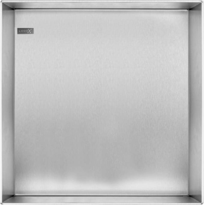 Looox Colour BoX inbouwnis - 60x30x10cm - RVS geborsteld