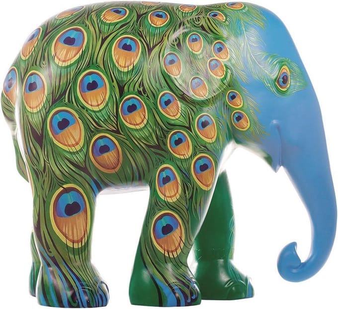 Mayur Gajendra 15cm Handgemaakt Olifantenstandbeeld