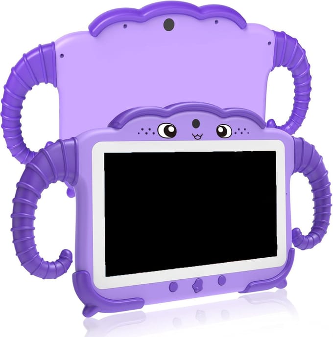 White-Label® Kindertablet Vanaf 3 Jaar - Tablet Kinderen - Kinderspeelgoed - Paars