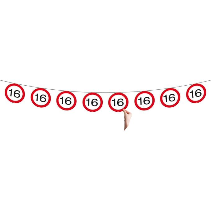 Folat - Vlaggenlijn verkeersbord 16 (12 meter)
