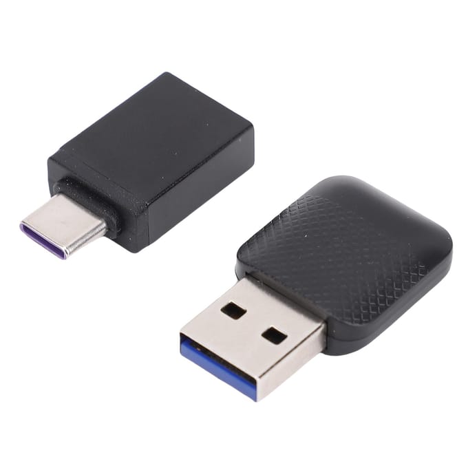 2-in-1 Adapter voor CarPlay voor Android Auto Bekabeld naar Draadloos Auto-adapter met Type C naar USB-adapter