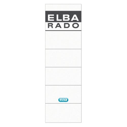 Rugetiket Elba breed 59x190mm zelfklevend wit/grijs 10 stuks