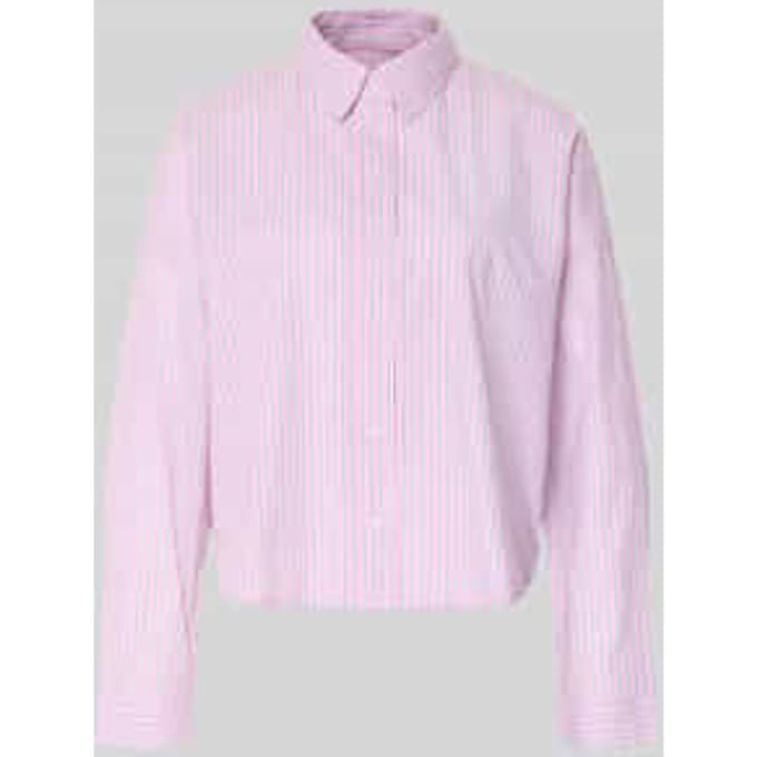 Relaxed fit overhemdblouse van puur katoen