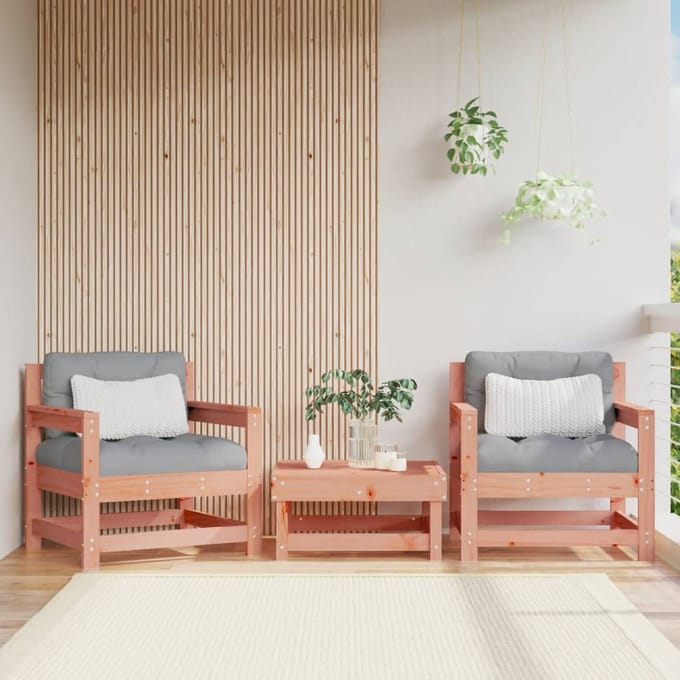 vidaXL - Tuinstoelen - 2 - st - massief - douglashout