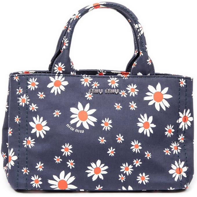 Small Printed  Open Tote  Handtas