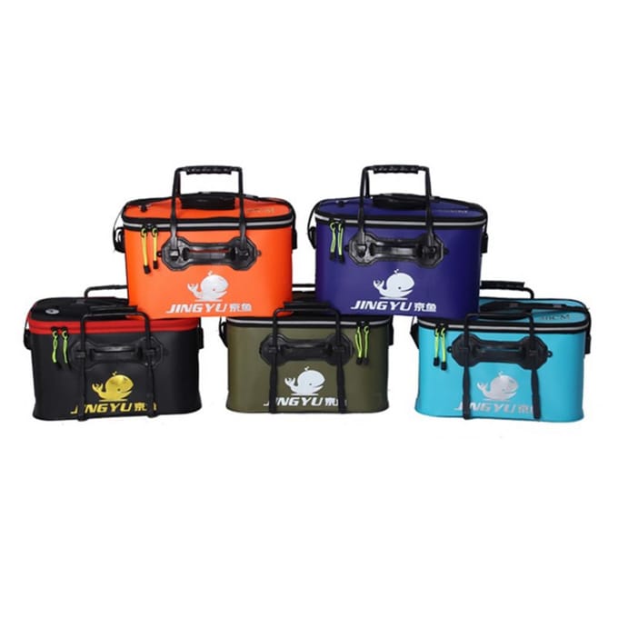 Seau de pêche pliable et portable, idéal pour le camping ou les voyages 30 orange